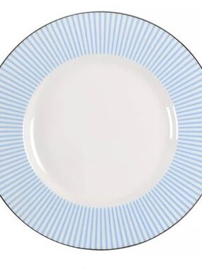 Kate Spade NY Laurel Street Blue & White Stripe Luncheon Accent Plates Set of 2